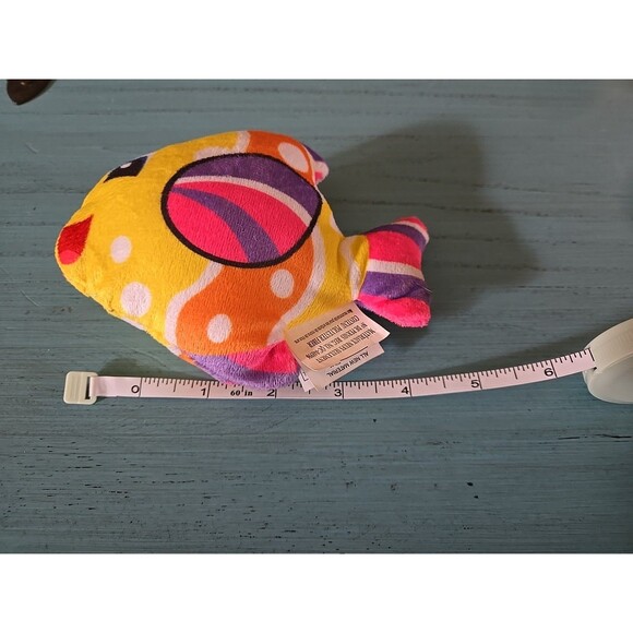 Beautiful Soft Tropical Fish Plush By Nanco 4.5" Pre-owned Clean Stuffed Animal - Picture 5 of 5